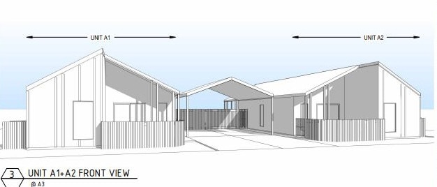 Plans by Design + Architecture renders show one of the unit types.