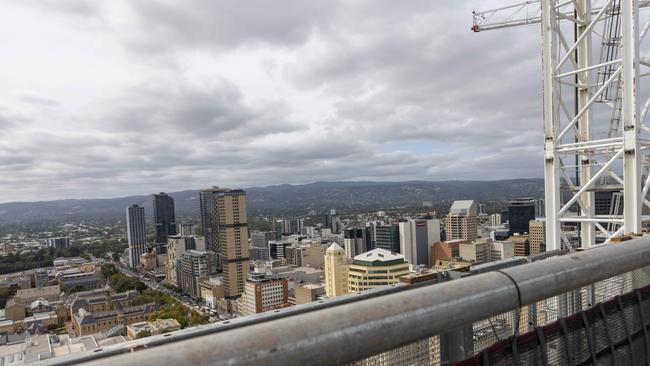 The view from the top of the One Festival Tower. Picture: NCA NewsWire / Kelly Barnes