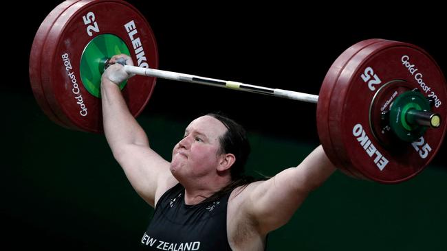 Laurel Hubbard used to be called Gavin and was an elite male weightlifter before transitioning at the age of 35. Picture: AFP