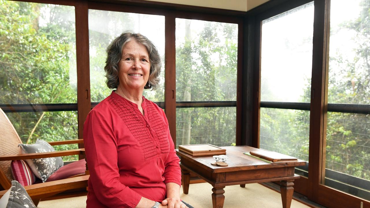 Jane Kennedy is the owner of the accommodation, Lyola Pavilions in the Forest - it has been recognised as one of the most welcoming place to stay in Queensland from booking.com. Picture: Patrick Woods.