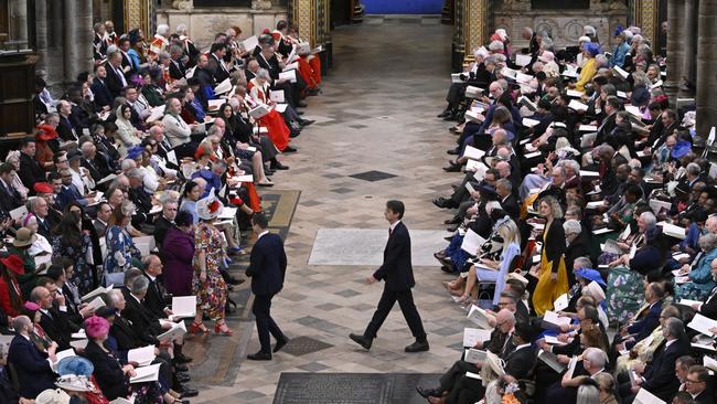 Guests await the King. Picture: Getty Images