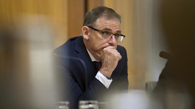 Deputy Committee Chair Anthony Byrne during a hearing of parliamentary intelligence and security committee at Parliament House in Canberra last September.