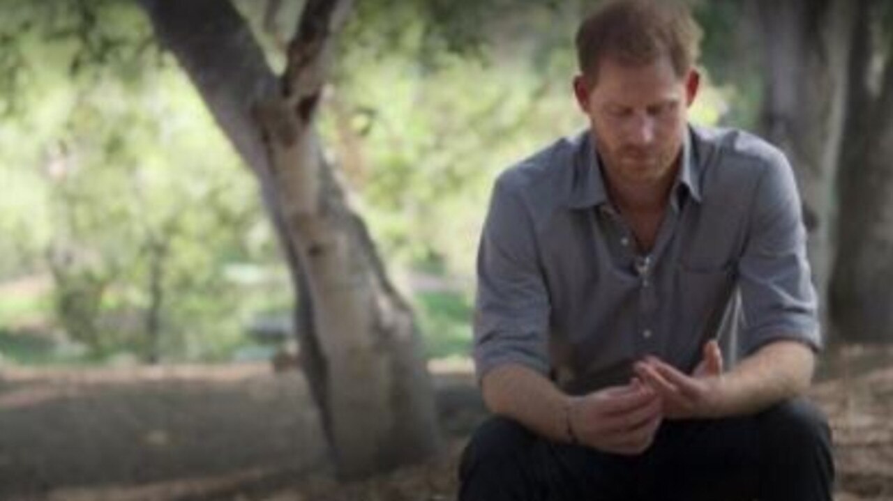 Prince Harry opened up about the death of his mum in his new documentary series for Apple TV. Picture: Apple TV+