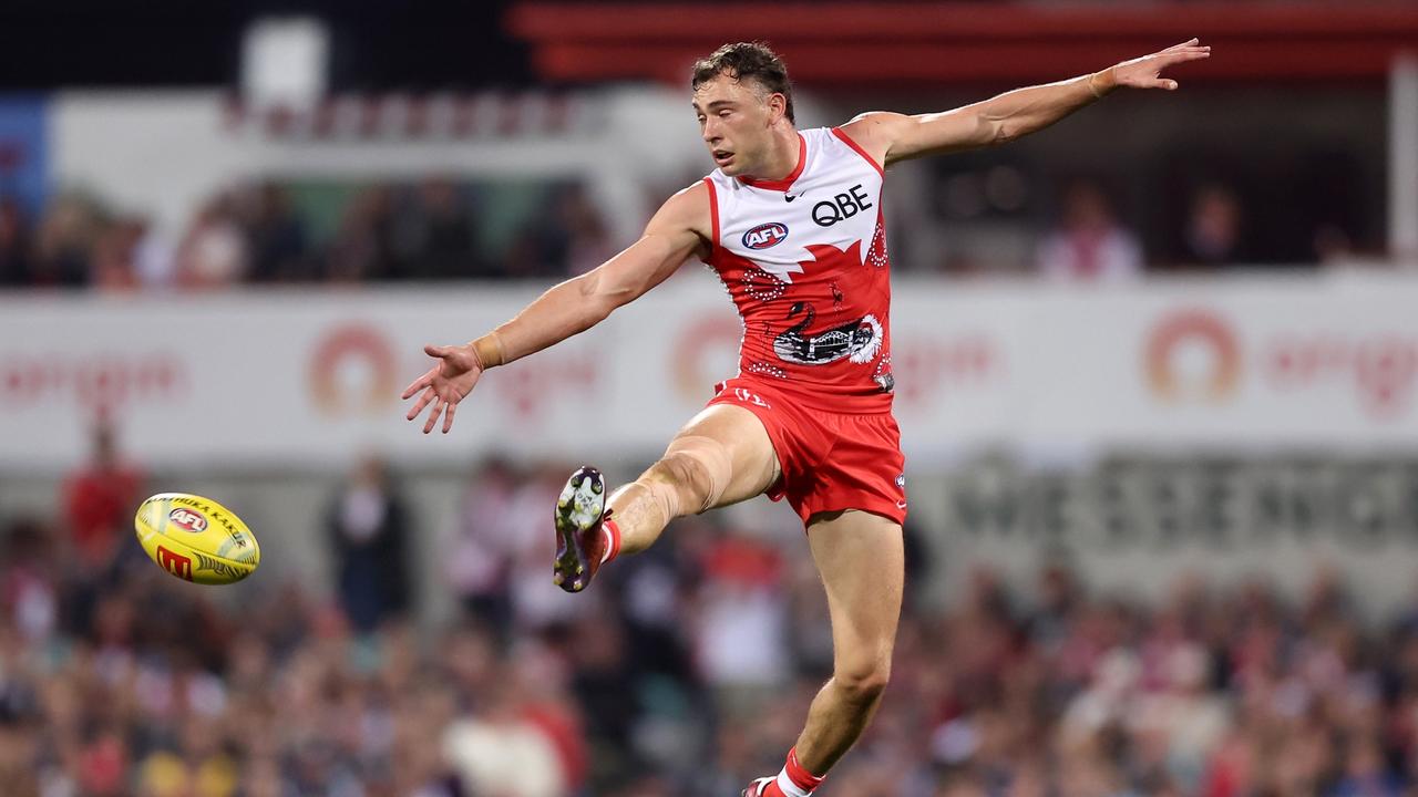 Sydney veteran Dane Rampe is ‘quietly confident’ the Swans will retain restricted free agent Will Hayward (pictured). Picture: Matt King / Getty Images
