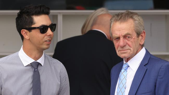 Trainers Gerald Ryan (right) and Sterling Alexiou have a couple of good chances at Newcastle in Mihocek (race 6) and Adulting (race 2). Picture: Getty Images