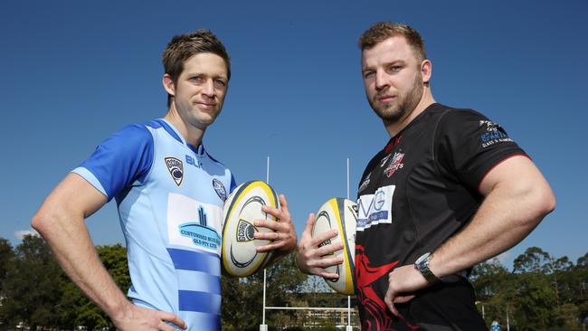 The Griffith Uni Colleges Knights (R) are the Gold Coast’s most affordable junior rugby club. Picture Glenn Hampson