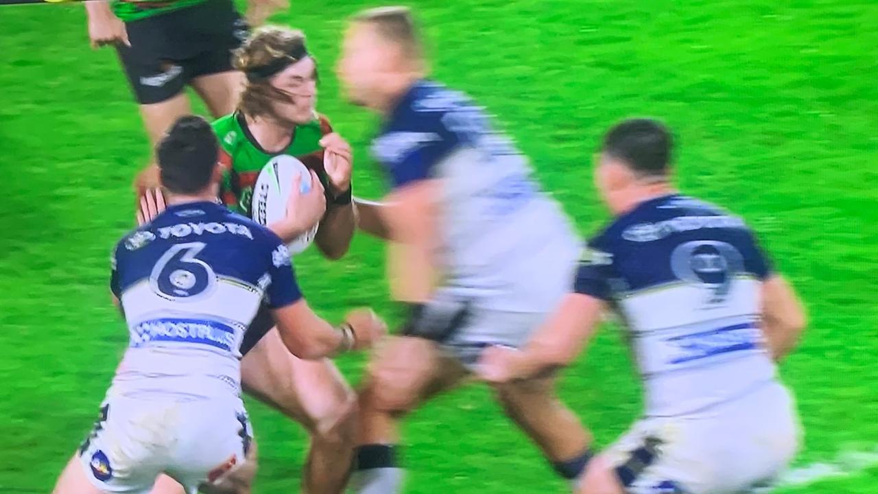 This Coen Hess hit on Campbell Graham caused HIA confusion.