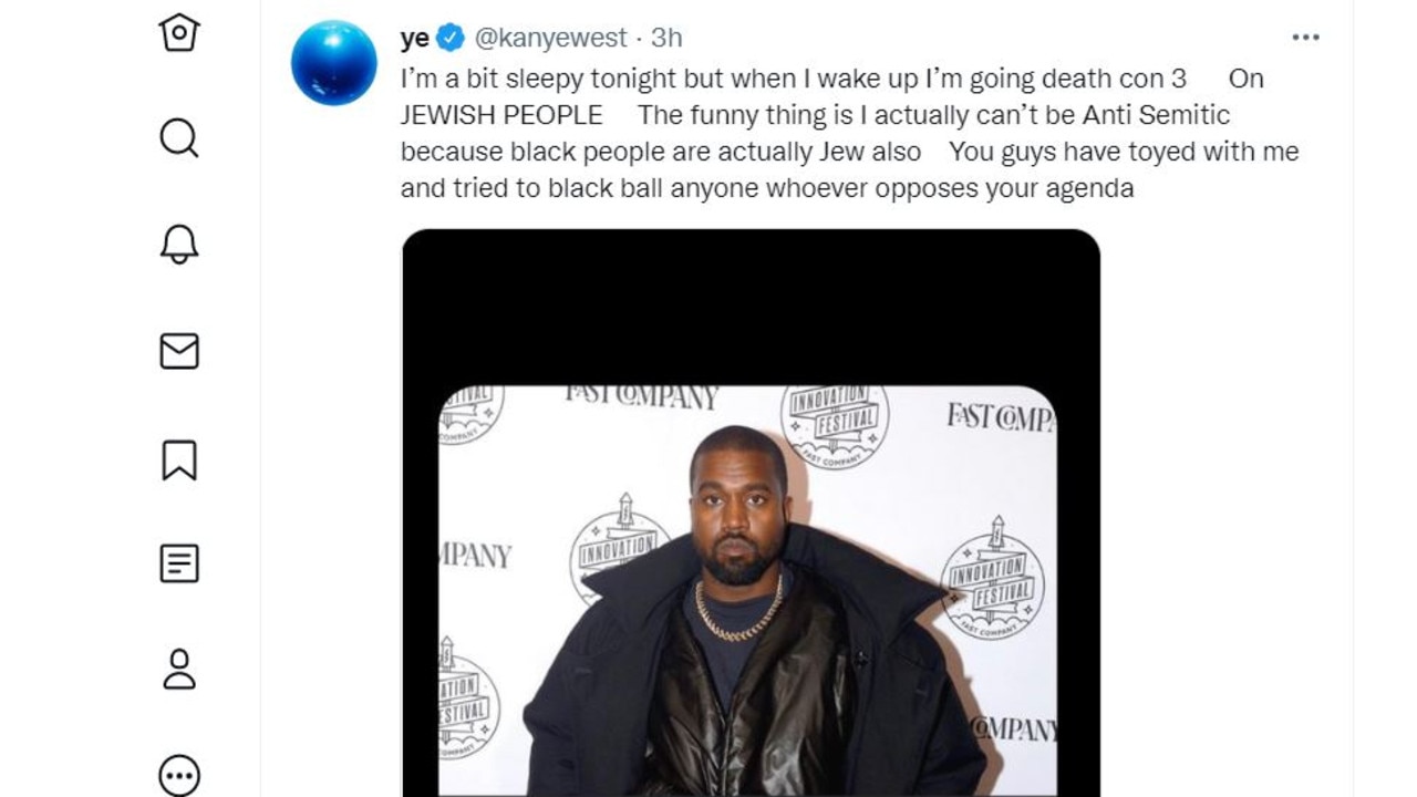 A clear violence: Understanding Kanye's tweet vowing 'death con 3' on Jews