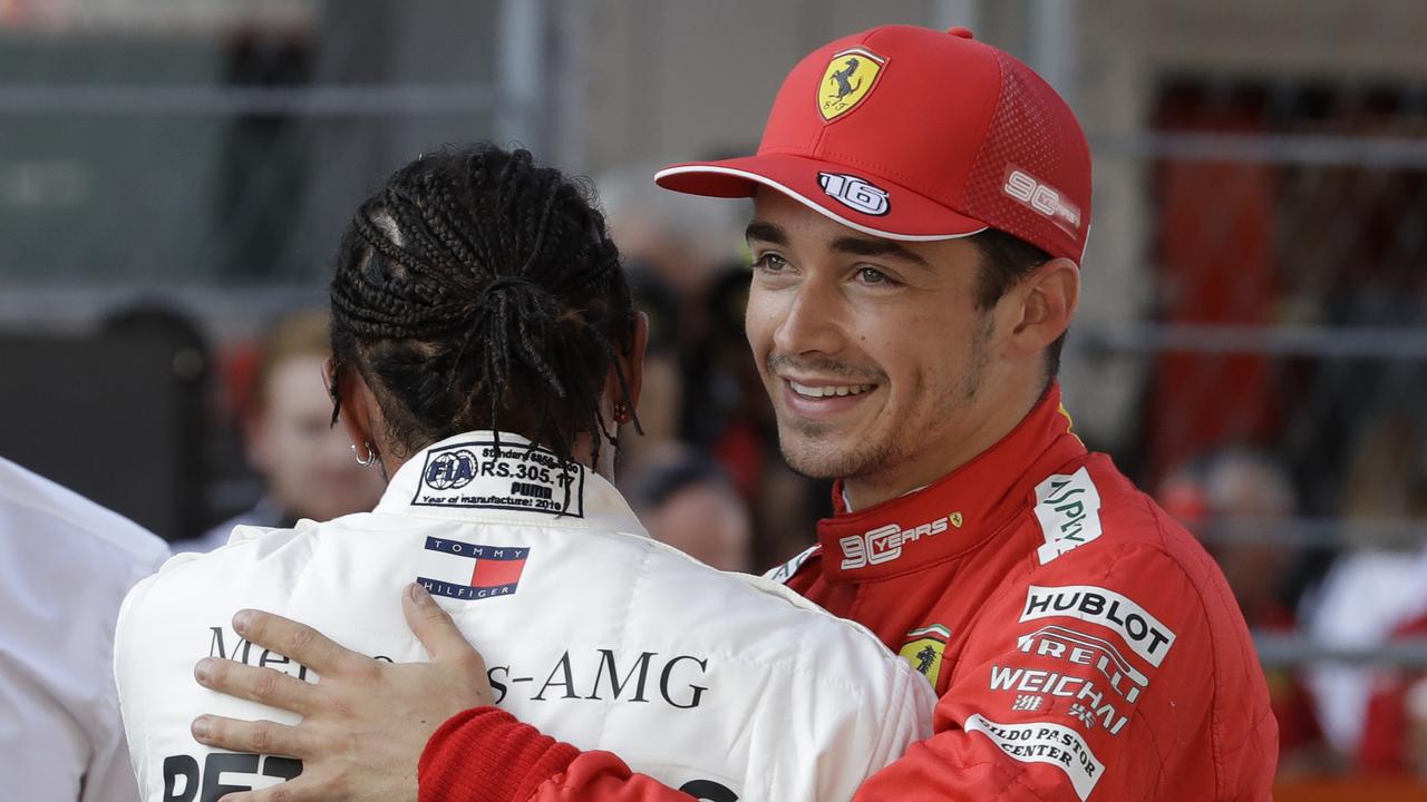 Ferrari driver Charles Leclerc has grabbed his fourth straight F1 pole.