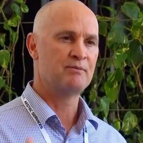 Gladstone MP Glenn Butcher standing outside the GEA conference speaking on the ongoing issues as the Gladstone Hospital maternity unit remains on bypass. Picture: Supplied (CH7 CQ)