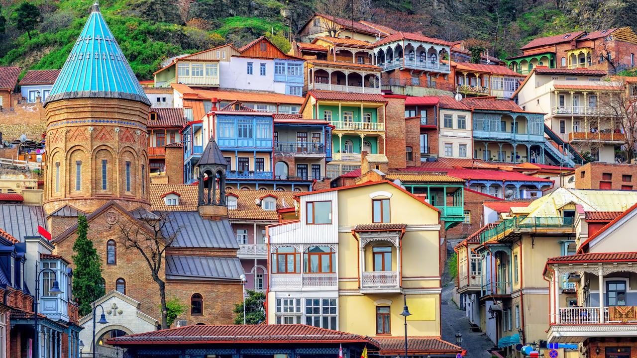 Colourful traditional houses in the Old Town of Tbilisi, Georgia’s capital. Picture: iStock