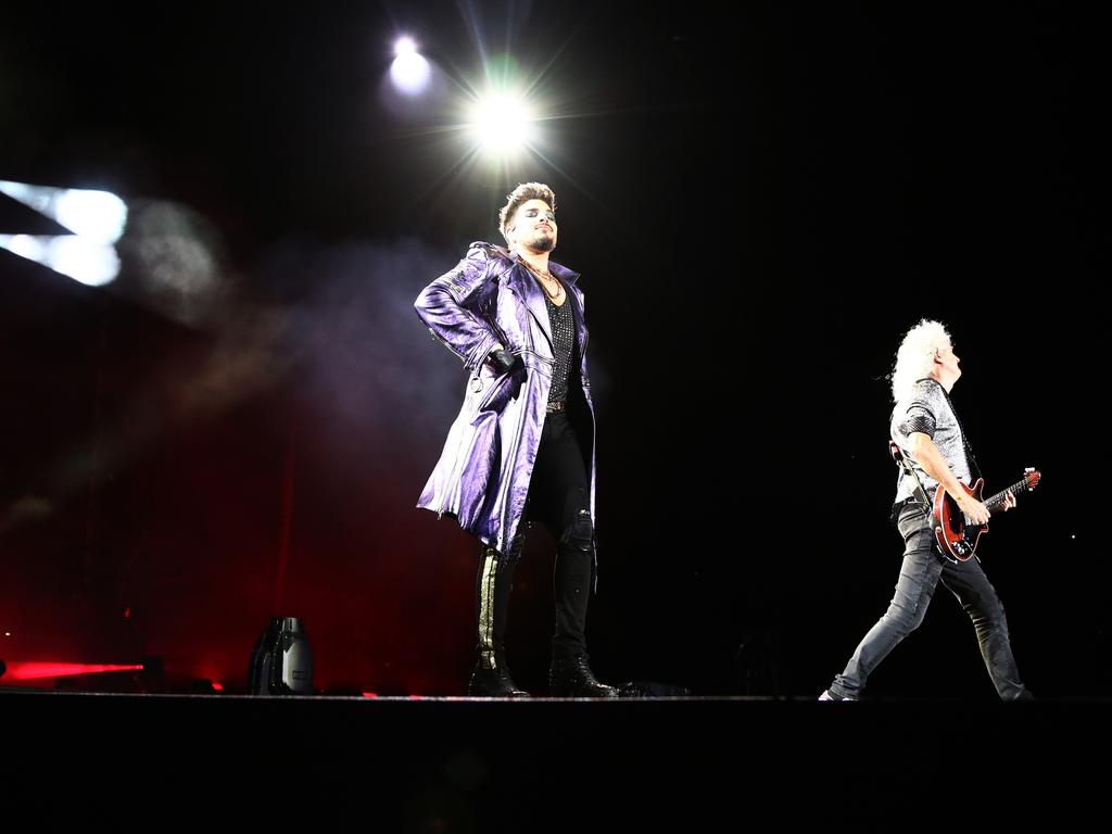 Queen perform on the Gold Coast. Photograph: Jason O'Brien