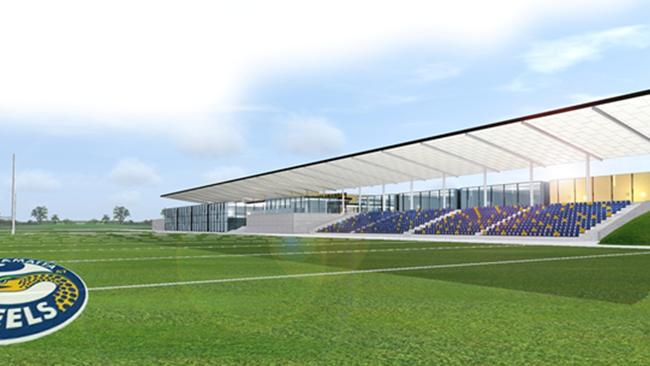 A concept plan of the new grandstand.