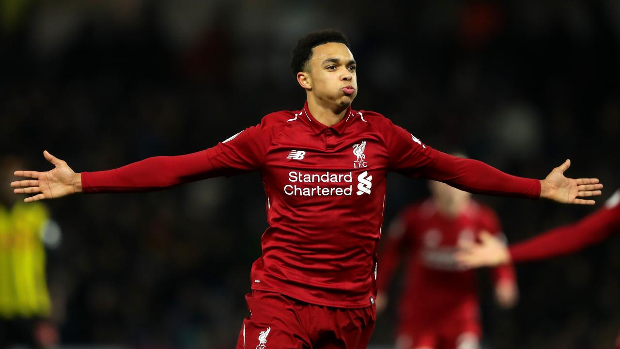 Trent Alexander-Arnold has copped a spray from the Manchester United fans.