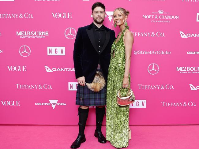 Richard Rankin and Sammie Russell. Picture: Sam Tabone/Getty Images for NGV