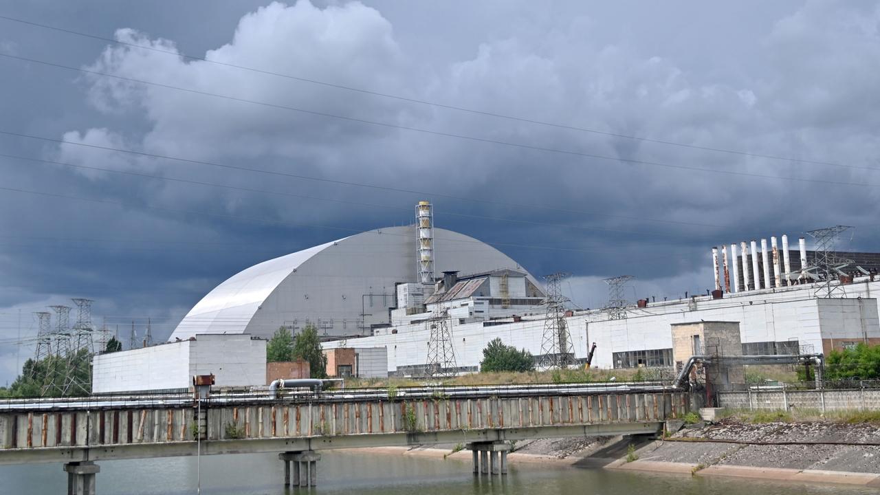 The scene at Chernobyl, where some of the fiercest fighting is taking place. Picture: AFP