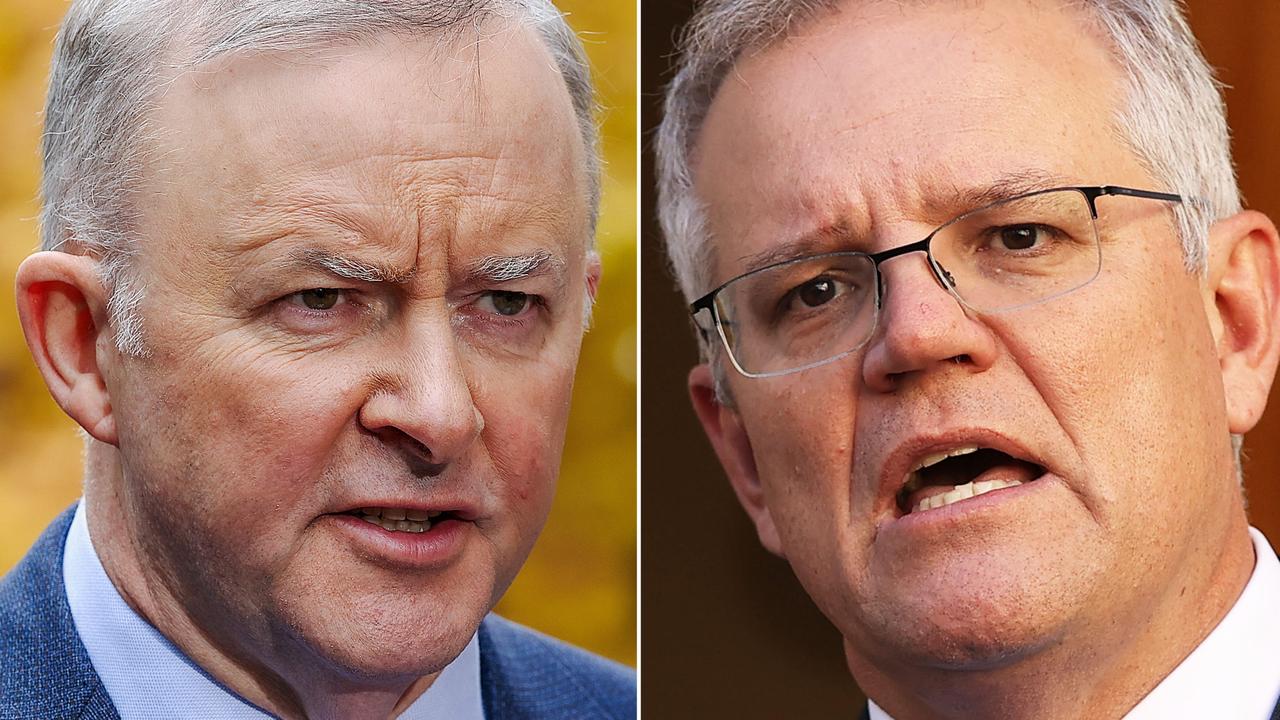 Anthony Albanese and Scott Morrison may find it tough to woo Australians with big-spending promises. Picture: NCA NewsWire