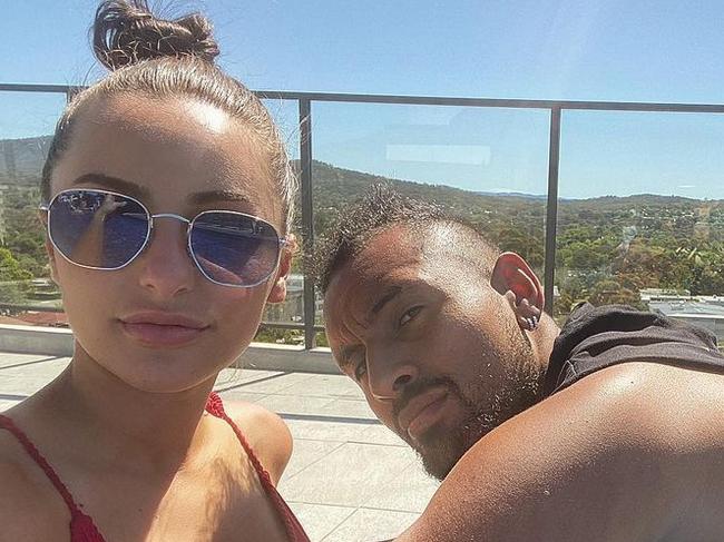 Nick Kyrgios and Chiara Passari, Picture: Instagram