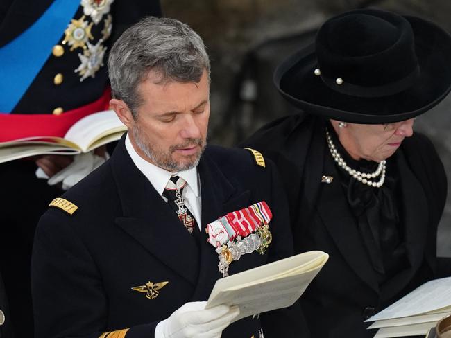 Queen Margrethe II of Denmark and her son Crown Prince Frederick. Picture: Getty Images