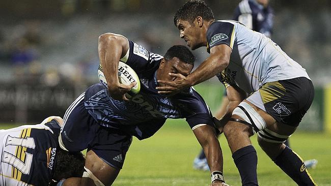 Jerome Kaino in action for the Blues against the Brumbies at Canberra Stadium earlier thi