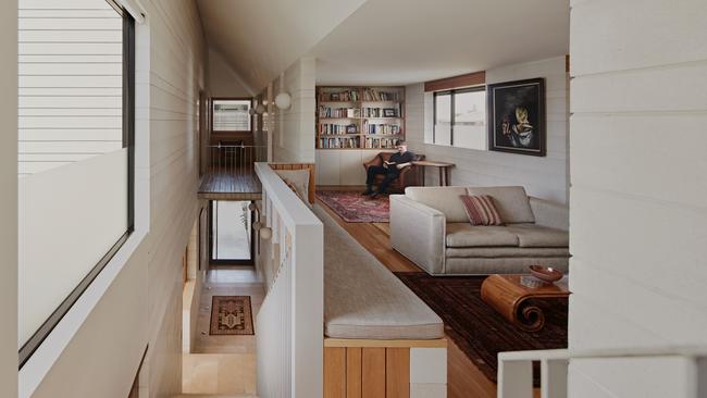 A view from the second storey accentuates the use of space.