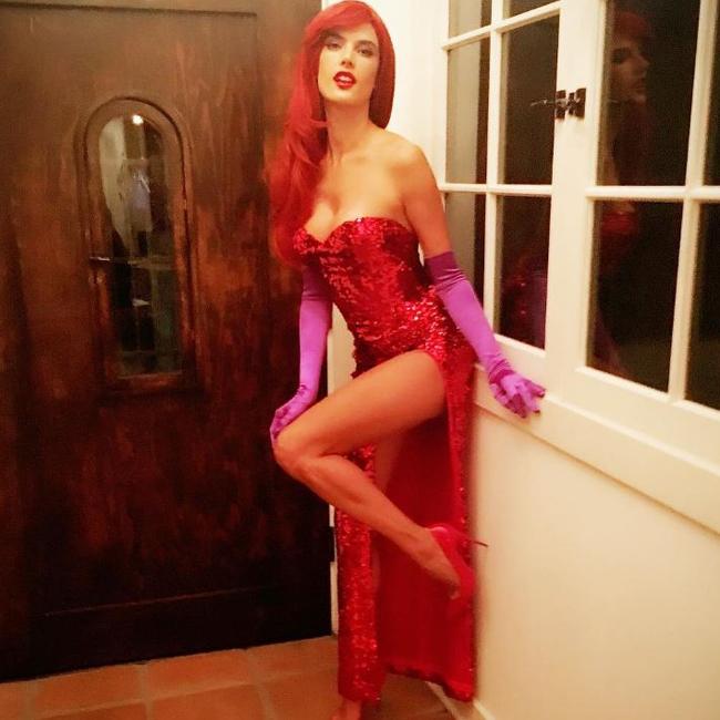 Halloween 2016 via social media ... Alessandra Ambrosio, “So much fun being #JessicaRabbit” Picture: Instagram
