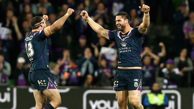 Dale Finucane and Jesse Bromwich have been uneviled as Storm vice-captains. Picture: Getty Images