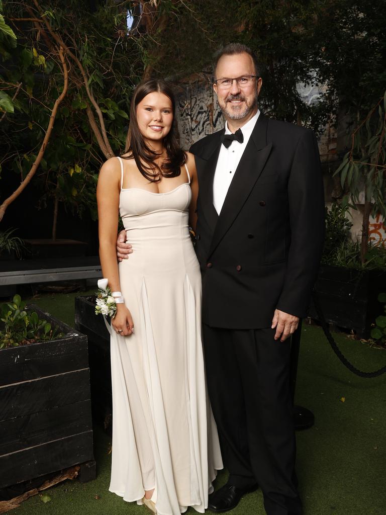 Emily Bushby and David Bushby. Fahan School leavers dinner 2024. Picture: Nikki Davis-Jones