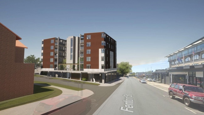 A 3D render of what a proposed social housing project in Devonport could look like once complete. Picture: Supplied.