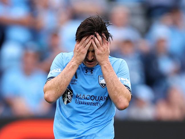 Joseph Lolley’s Sydney FC failed to deliver on their pre-season promise. Picture: Getty Images
