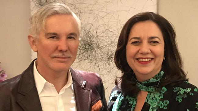 Queensland Premier Annastacia Palaszczuk with film director Baz Luhrmann.