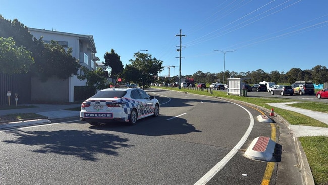 Roads have been blocked after a gas leak at Hope Island. Picture: Facebook
