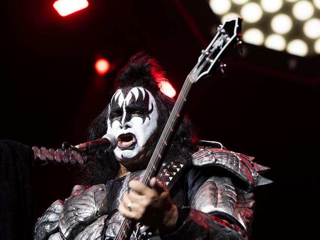 KISS play the first of two nights at Sydney’s Qudos Bank Arena. Picture: Monique Harmer