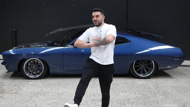 Lambo guy Adrian Portelli handed out hundreds of Coles vouchers to families in Adelaide worth about $150,000. Picture: NewsWire/ David Crosling