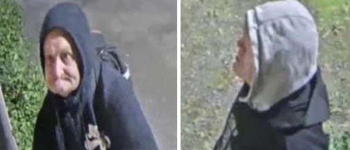 Darebin detectives would like to speak to two men, pictured, in relation to an attempted burglary at a bank in Reservoir. Picture: Victoria Police