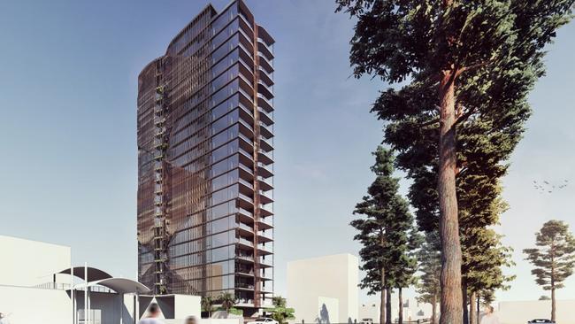 Artist impressions of a new tower planned for Marine Parade, Miami by Devine.