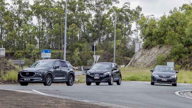 Gold Coast's worst roundabouts, Gold Coast's worst intersections and Gold Coast's worst spots for traffic jams. Pimpama rounabouts at Exit 49 of the M1 . Picture: Jerad Williams