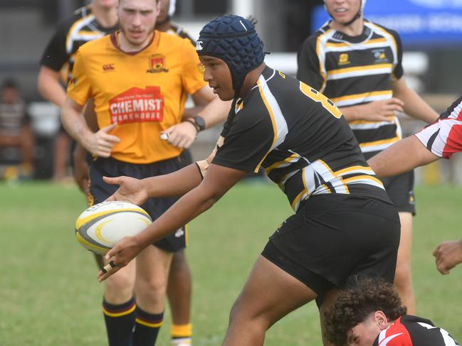 QLD Rugby Union State Championships (17-18 years boys) at the Townsville Sports Precinct. Saturday May 24. Wide Bay against Capricorn. Picture: Evan Morgan