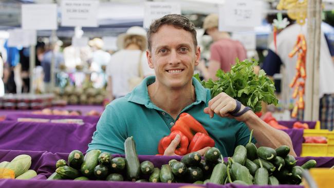 Mark Power from the Redcliffe Markets. Picture: Lachie Millard