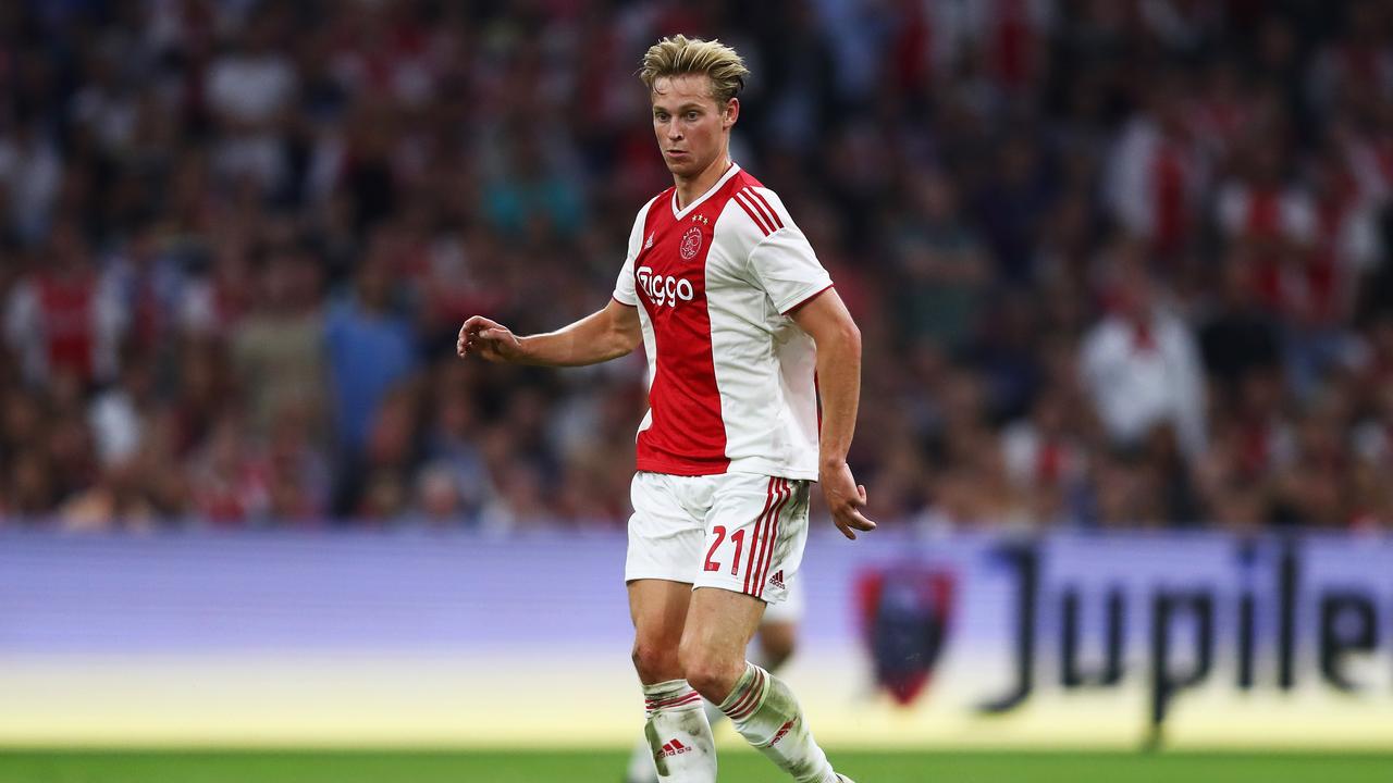 Frenkie de Jong of Ajax in action