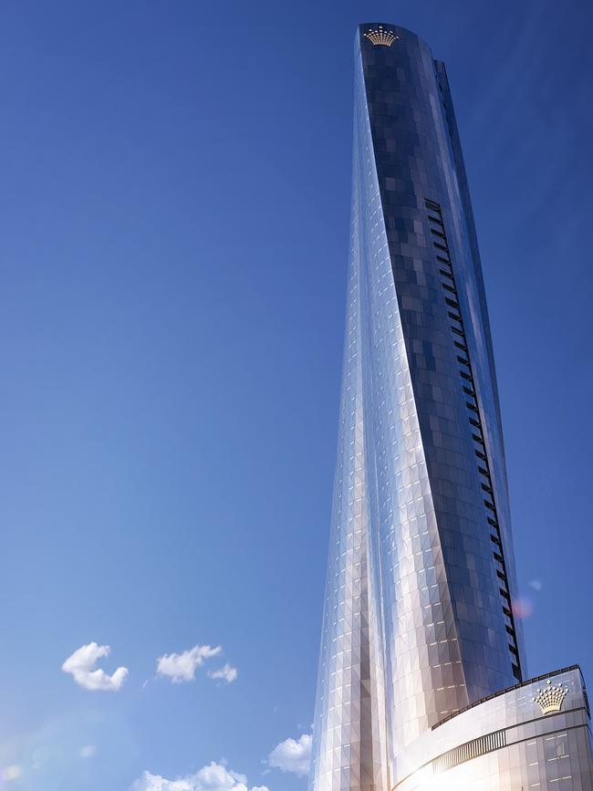 The Barangaroo complex towers over Sydney Harbour.