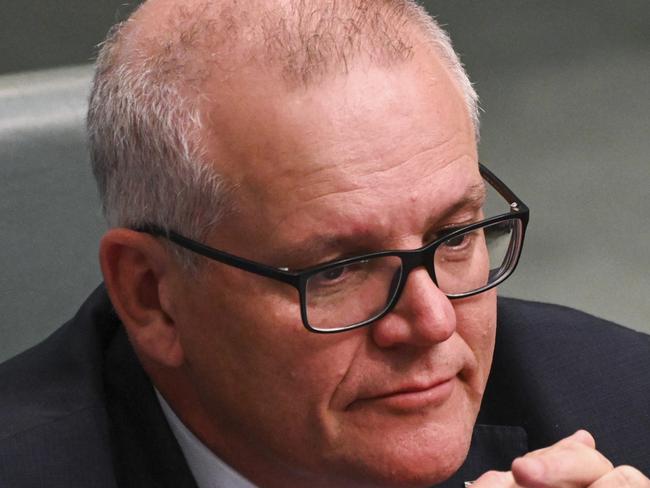 CANBERRA, AUSTRALIA - NewsWire Photos September 06, 2022: Scott Morrison MP during Question Time at Parliament House in Canberra. Picture: NCA NewsWire / Martin Ollman