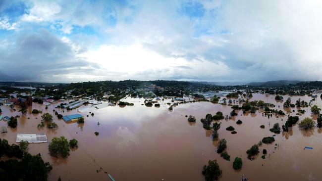 The floodwaters in Lismore are beginning to recede, but many are returning to unrecognisable homes. Picture: Andrew Sibley/Getty Images