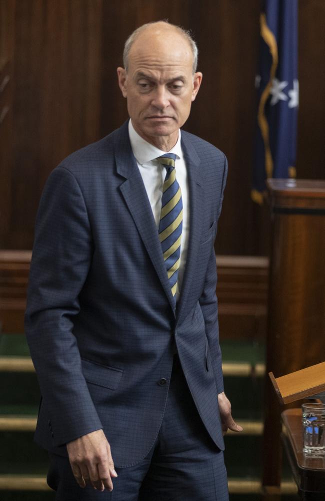 Question time in the Tasmanian parliament, Guy Barnett MP. Picture: Chris Kidd