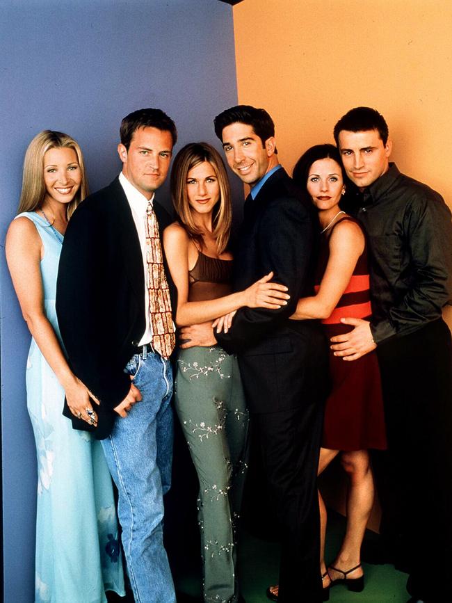 Matt pictured alongside his Friends co-stars. Picture: Friends