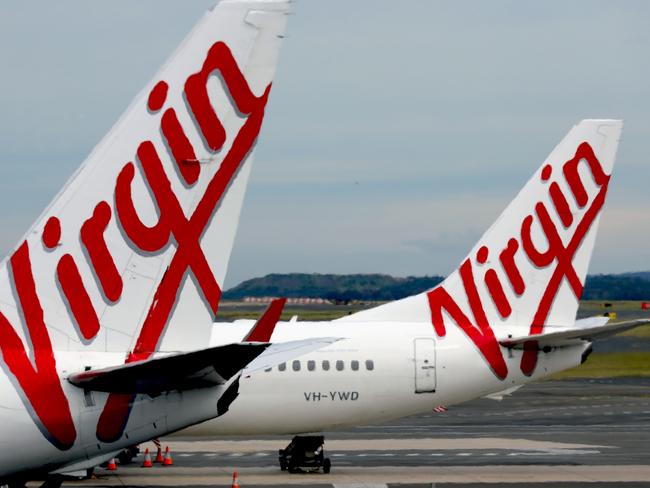 SYDNEY, AUSTRALIA - NewsWire Photos - SEPTEMBER 09, 2022: General generic editorial stock image of Virgin airplane at Sydney Domestic Airport. Picture: NCA NewsWire / Nicholas Eagar