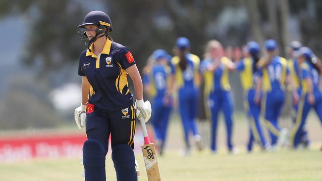 Emily Humphreys with the bat for Central Coast. Picture: Sue Graham