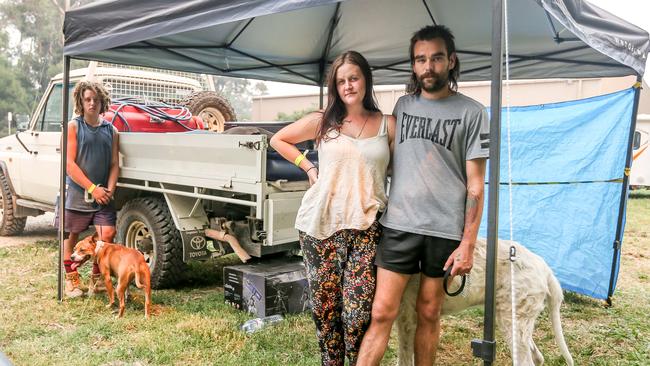 From left, Gordon Barnett, Georgia McCormack and Aaron Williams. Picture: Tim Carrafa