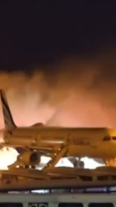 South Korean plane catches fire before take-off