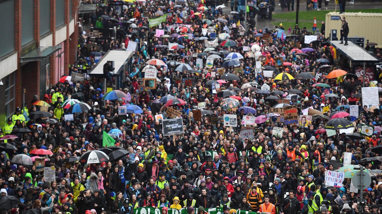 Around 15,000 people attended the march in Bristol, which has a population of less than half a million people. Picture: Leon Neal / Getty Images